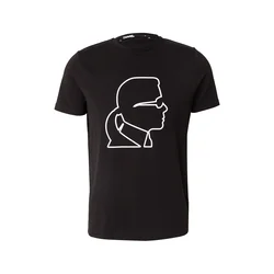 Karl Lagerfeld Majica črna/bela