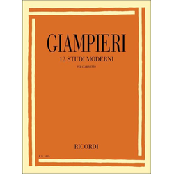 GIAMPIERI:12 STUDI MODERNI PER CLARINETO