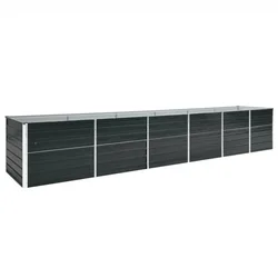 Povišena vrtna gredica pocinčani čelik 480x80x77 cm antracit
