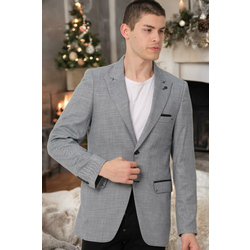 C9058 DEWBERRY MENS JACKET-SOLID GREY