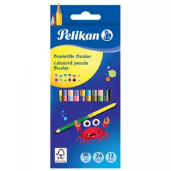 Boje drvene 24boje obostrane pk12 Pelikan 700146