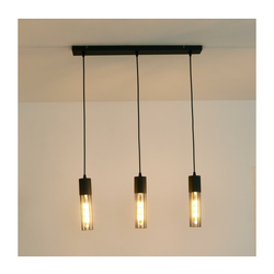 Lestenec na vrvici MELODY 3xE27/15W/230V črna