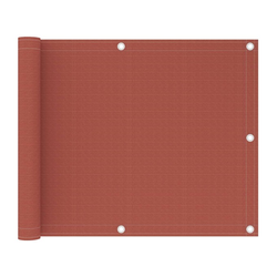 Balkonski zastor terakota 75 x 300 cm HDPE