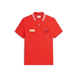 TOMMY HILFIGER Majica STANDARD COUNTRY SPAIN  marine / rdeča