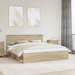 Krevetna konstrukcija Sonoma 200 x 200 cm Konstruirano drvo