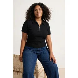 Trendyol Curve Ženska bluza Tbbss26Af00101, Crna