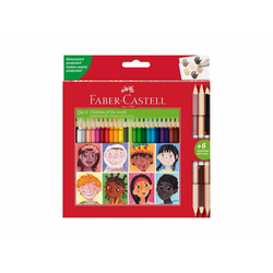 FABER-CASTELL drvene bojice 1/24 + 3 BICOLOR