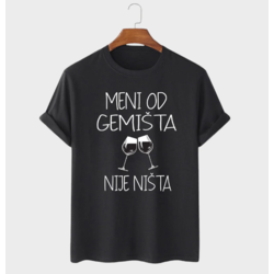 MAFIMI Majica Meni od gemista nije nista, Crna