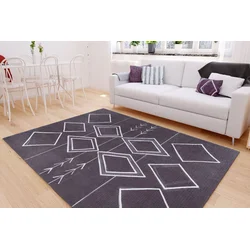 Conceptum Hypnose Tepih Ada Gönül Chenille 297, 75x230cm, Crni