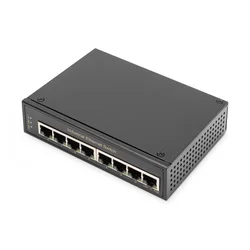 Industrial Gigabit Ethernet Switch 8-port, DIN rail, extended temp. range