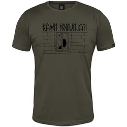 011Shop Muška majica kratkih rukava Kaži komšija?!, Maslinasta