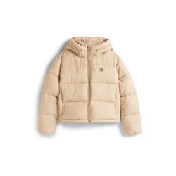 Tommy Jeans Zimska jakna brokat/svetlo rjava