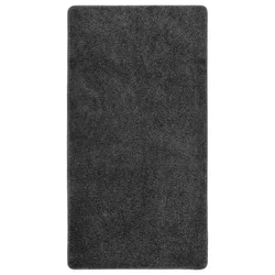 Vidaxl Košata preproga temno siva 80x150 cm nedrseča