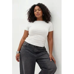 Trendyol Curve Ženska bluza Tbbss26Af00060, Krem