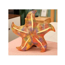 Plišasta blazina/igrača Morska zvezda 20 cm - rumena