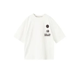 MANGO KIDS Majica BARRO  temno rjava / jastog / oranžno rdeča / off-bela