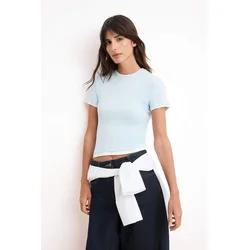 Trendyol Milla Ženska majica TWOSS24TS00063, Svetloplava