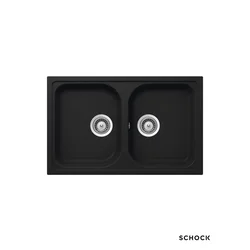 Schock Granitna ugradna sudopera Lithos N200S, 79x50cm, Crna
