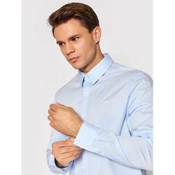 Guess Srajca Sunset M1YH20 W7ZK1 Svetlo modra Slim Fit