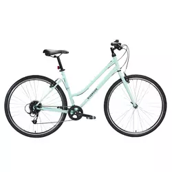 RIVERSIDE Pastelnozeleni hibridni bicikl s niskim ramom RIVERSIDE 120 L