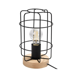 Sollux SL.1265 - Stona lampa GOTTO 1xE27/15W/230V crna