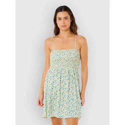 Rip Curl Surf Side Shirred Dress light yellow