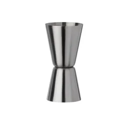 Double measuring glass for the bar, stainless steel, 15/30 ml, Aperit