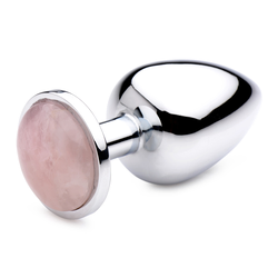 Booty Sparks Gemstones Rose Quartz Gem Anal Plug Large