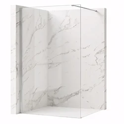 Stena za prhanje Rea Flexi Transparent/Chrome 70