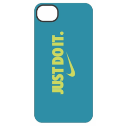 NIKE - JUST DO IT Soft Case for iPhone5/5S - NeoTurquoise/Volt [N.IA.48.470.NS]