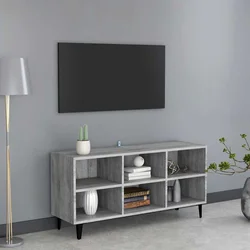 TV ormarić s metalnim nogama boja hrasta sonome 103,5x30x50 cm