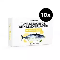 GymBeam Tuna steak in oil with lemon flavour