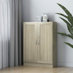 Ormarić za knjige boja hrasta 82,5x30,5x115cm konstruirano drvo