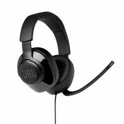 JBL Quantum 300 black žične over ear gaming slušalice sa surround, 3.5mm i USB extend, crne