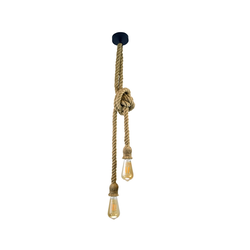 Luster na užetu ROPE 2xE27/12W/230V