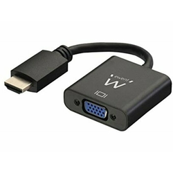 Adapter HDMI u VGA s Audiom Ewent AISCCI0306 EW9864 0,23 m Črna