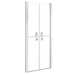 Vidaxl Vrata za tuš prozorna ESG 91x190 cm