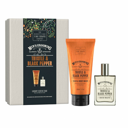 Scottish Fine Soaps Thistle & Black Pepper Luxury Festive Duo poklon set za muškarce