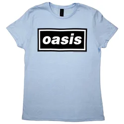 Oasis Decca Logo Light Blue M Ženske Majica
