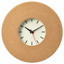 SVARTGÖK Zidni sat, pluta, 38 cm
