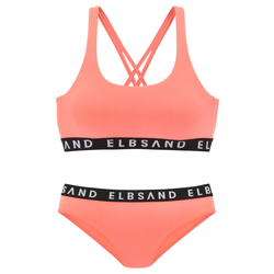 Elbsand Bikini  korala / črna / bela