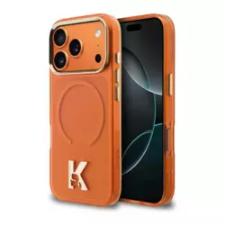Maska Karl Lagerfeld IML K Head Logo MagSafe za iPhone 17 Pro narandzasta