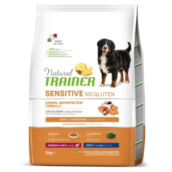 Trainer Natural Medium/Maxi Sensitive No Gluten Losos – 3 kg