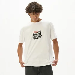 Cropp - Bela majica s printom - white