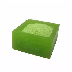 Pepeljara od voska sa mirišljavim peskom (Zelena)