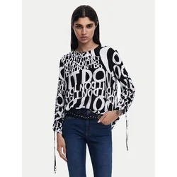 Desigual Bluza 25SWBW04 Črna Regular Fit