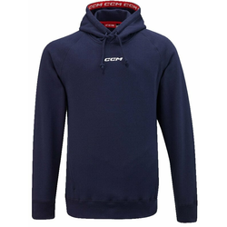 CCM Team Fleece Pullover Hoodie Navy L Hokejski pulover