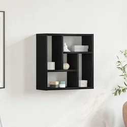 Zidna polica crni hrast 45x16x45 cm inženjerski drvo