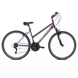 Capriolo Trek Sunrise ženski bicikl, L 28/18HT, sivo-ružičasti