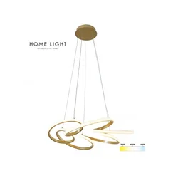 HOME LIGHT Solea 165 LED luster zlatni